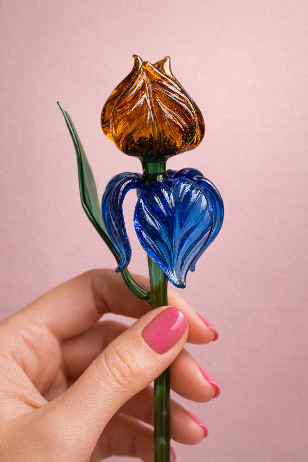 Venetian Rose Glass Flower