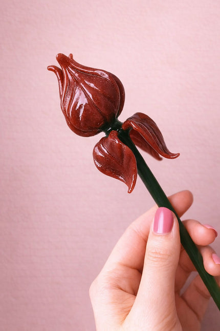 Venetian Rose Glass Flower