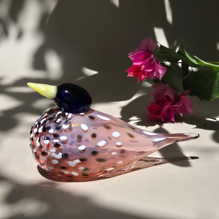 Glass Bird Figurines - Blush Breeze