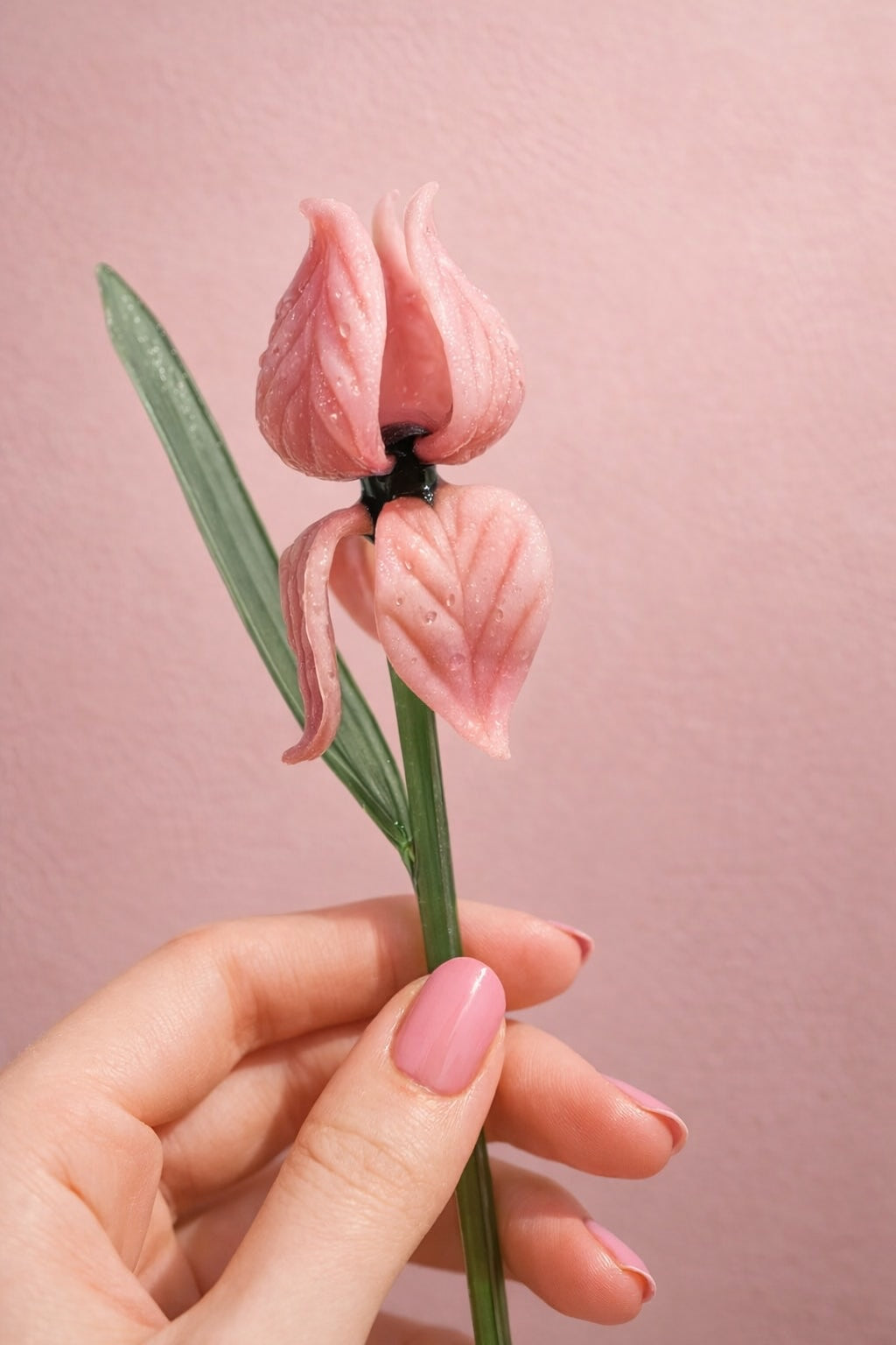 Venetian Rose Glass Flower