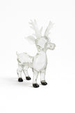 Frosted Antler Reindeer – Premium Festive Glass Sculpture