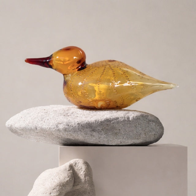 Hand-Blown Glass Shorebird