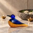 Cobalt Dusk — Handblown Glass Bird