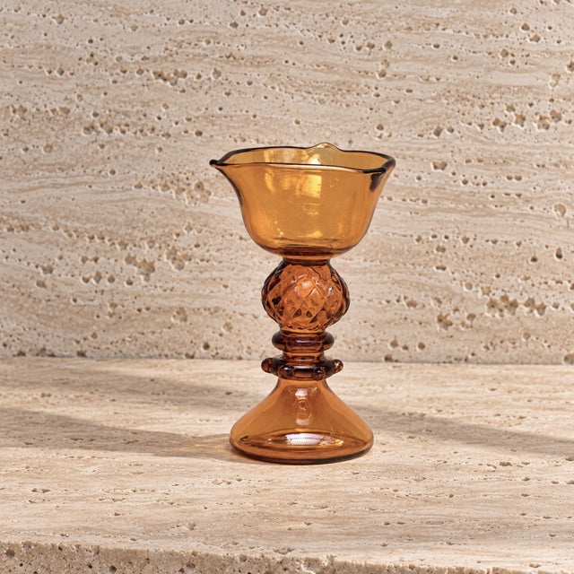 Amber Bloom Diya - The Ritual Light