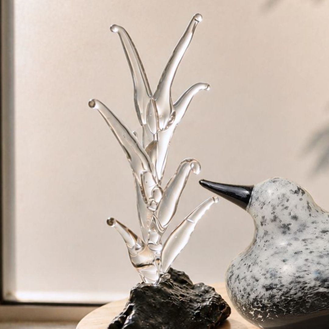 Basalt habitat- Handblown Glass Decor