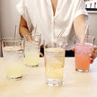 Clear Transparent  Glass Straws 6 pcs with brush