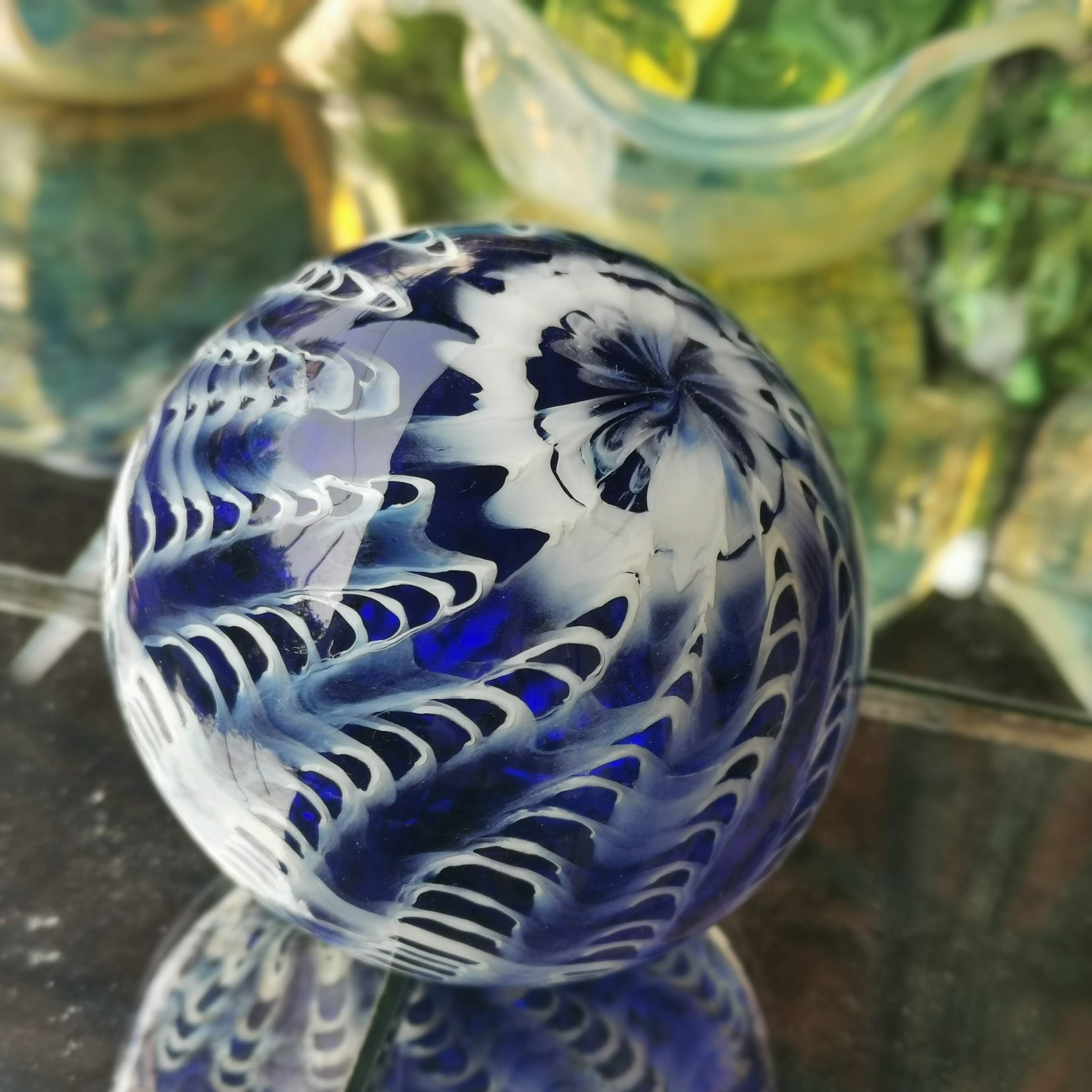 Art Glass Hand Blown Sphere