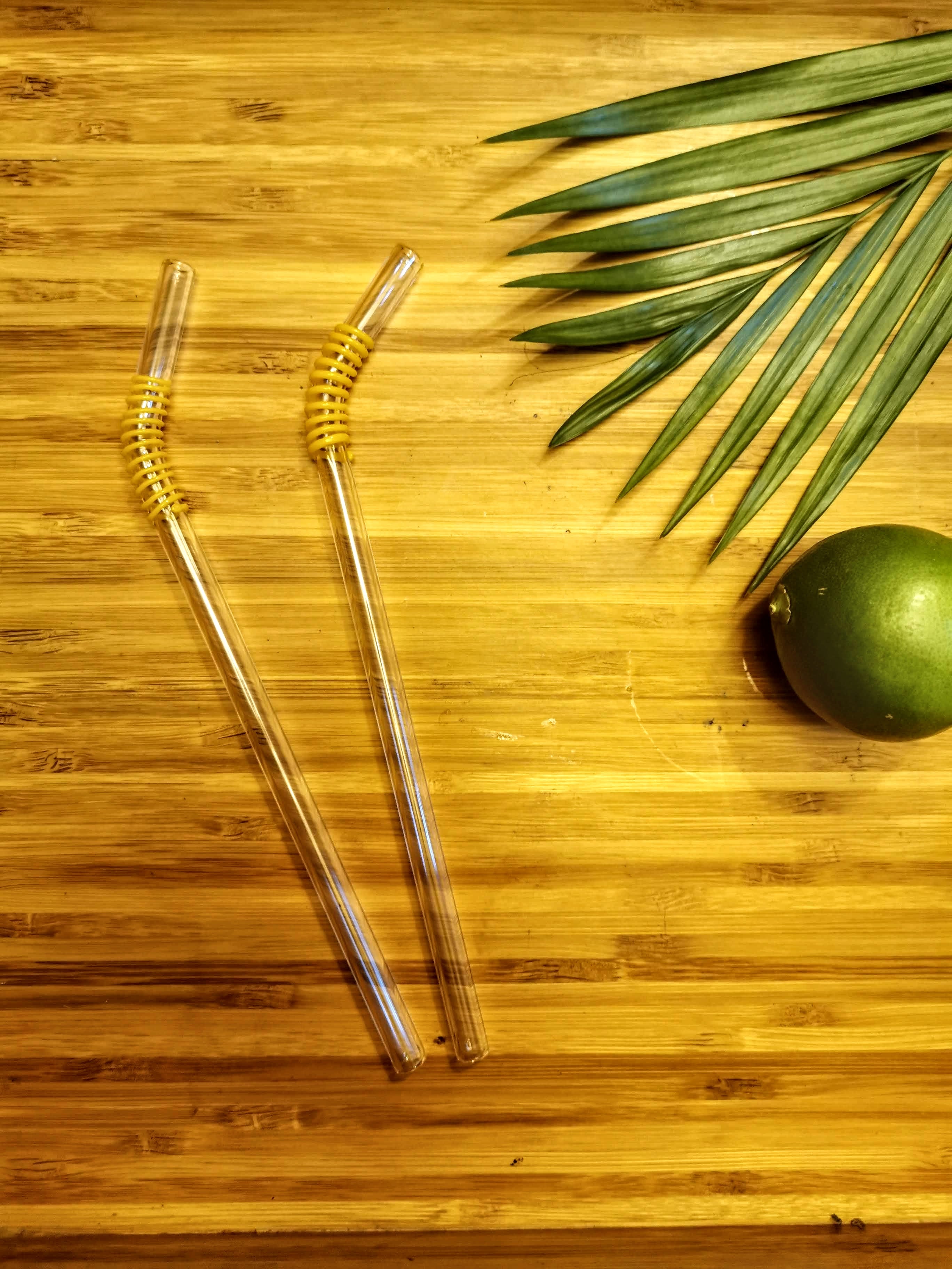 Swirl Design Glass Straws by Rustic Horse. Bent 8