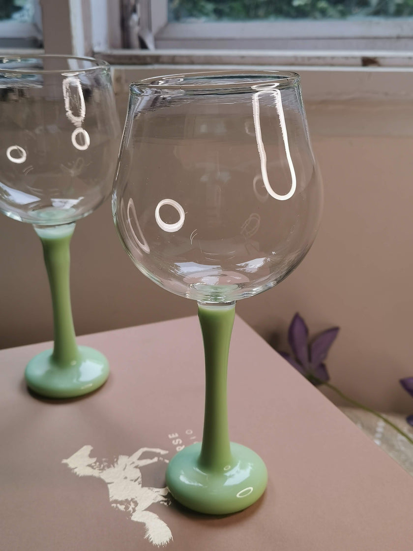 Paris  Green 2 pc Glass pack