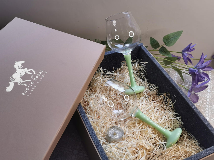 Paris  Green 2 pc Glass pack