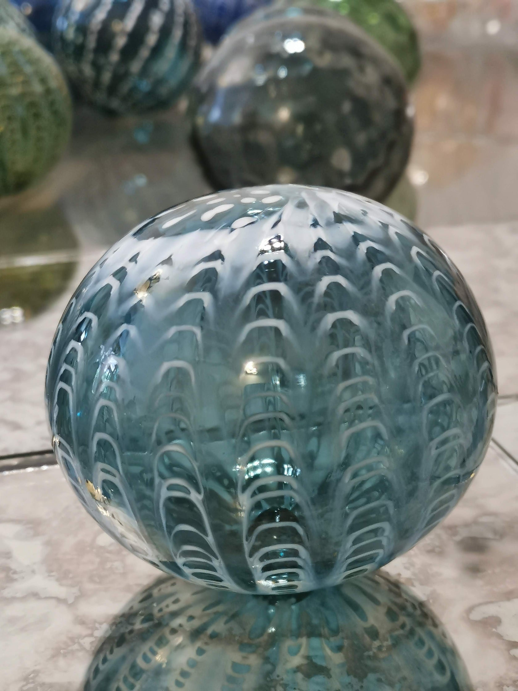 Art Glass Hand Blown Sphere image 1