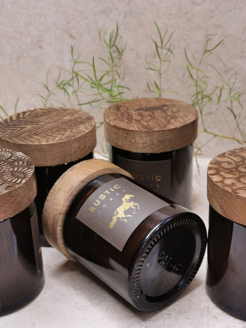 Jasmine Fragrance  Handpoured Art Jar