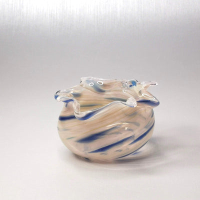 Art Glass Sun Mist Pattern Vase Bowl