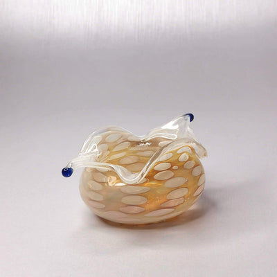 Art Glass Gold Mist Pattern Abstract Bowl /Vase