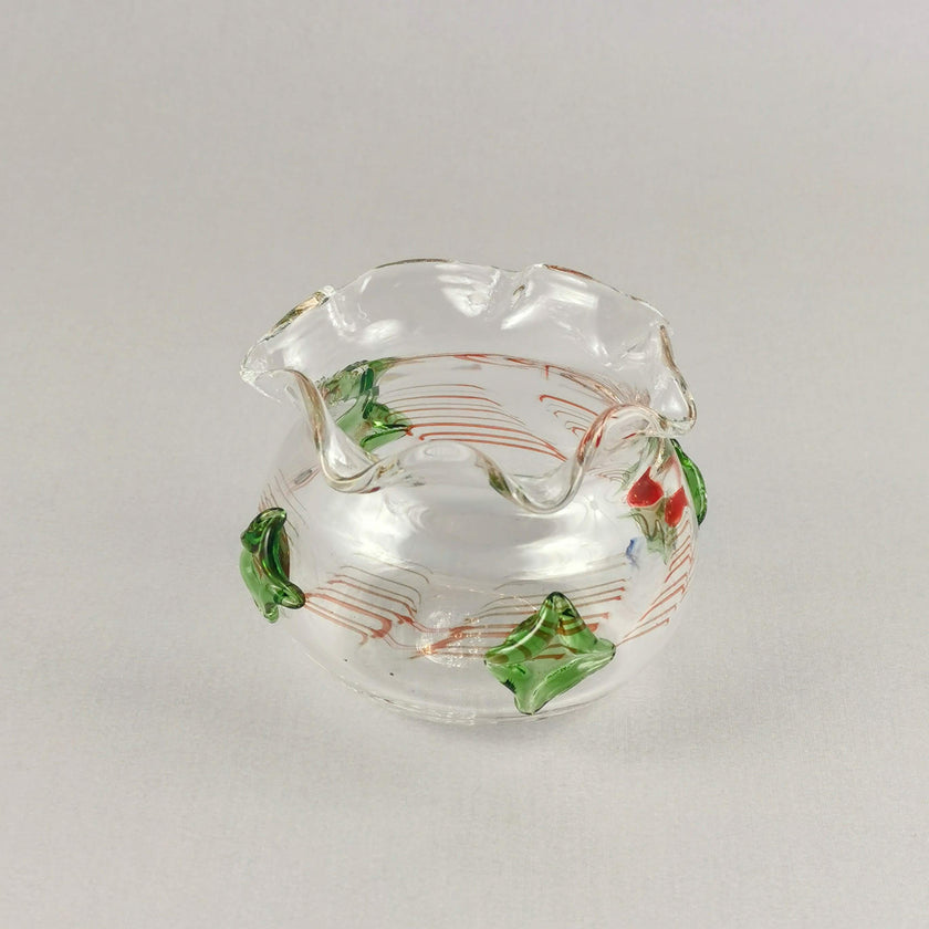 Art Glass Jade Jewel  Abstract Bowl /Vase