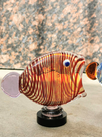 Fish Table Decor Glass- RE