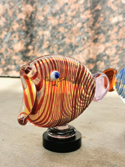 Fish Table Decor Glass- RE