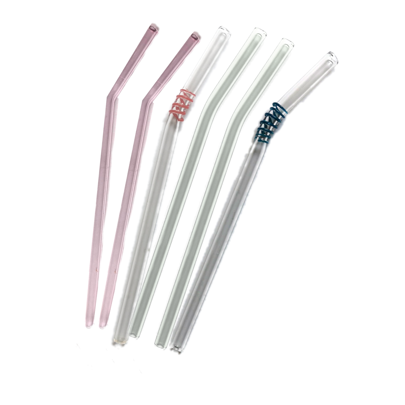 Mix Glass Straws by Rustic Horse. Bent 8