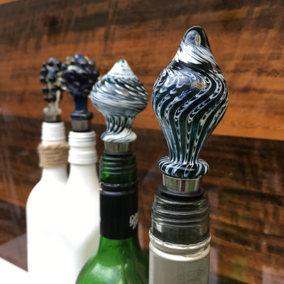 Wine Stoppers - Handblown Glass Very Unique - Factoh