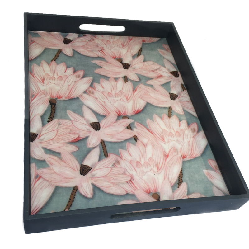 Floral Classic Gift Tray/ Serving Tray/ Valley of Flower Tray Home decor Tray - Factoh