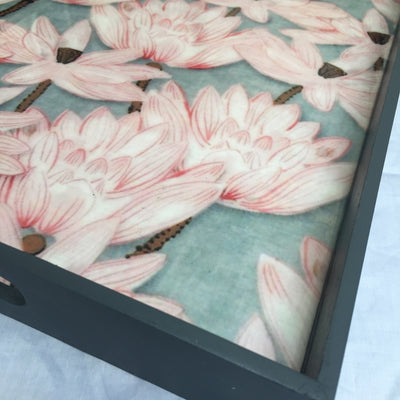 Floral Classic Gift Tray/ Serving Tray/ Valley of Flower Tray Home decor Tray - Factoh